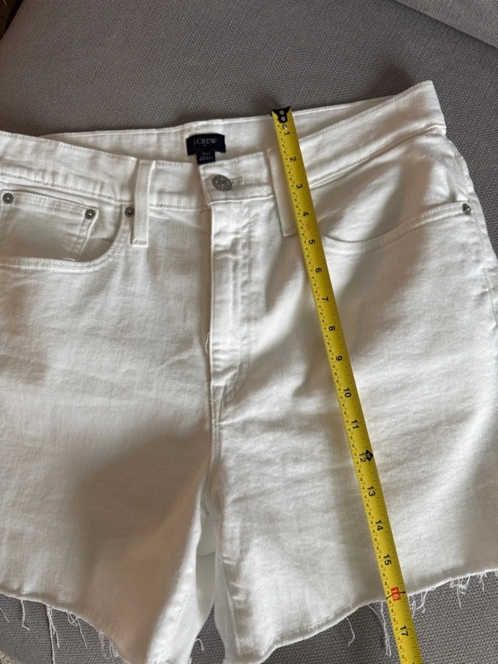J crew High Rise Denim Shorts Size 30